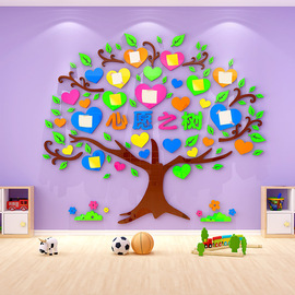 心愿墙布置幼儿园许愿树创意墙贴文化墙环创小学班级布置教室装饰