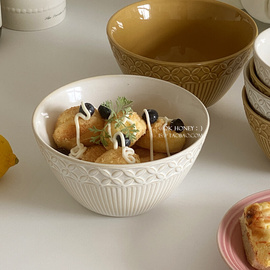 和风复古奈良雪梅陶瓷餐具合集简约面碗饭碗咖啡杯碟浮雕侘水果碗