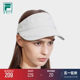 fila斐乐女子空顶帽2024春高尔夫运动帽子遮阳帽鸭舌帽