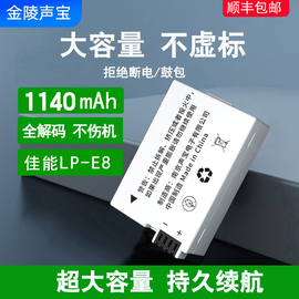 适用于佳能650d700d相机电池600d550d套装，lp-e8充电器单反eosx7ix6ix5x4微单t2it3it5icanon