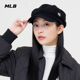 mlb男女情侣纯色，灯芯绒报童帽，贝雷帽明星同款23cbc01