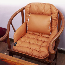 新中式红木沙发坐垫实木，椅子餐椅茶椅太师，圈椅座垫靠背椅靠垫一体