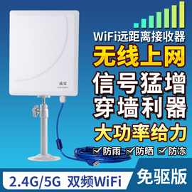 拓实N95双频5G大功率USB无线网卡免驱台式机笔记本wifi信号放大增强接收器外置免网线室外无限网络接收发射器