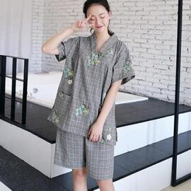 全棉汗蒸服男女款安然纳米大码情侣洗浴桑拿服家居服套装