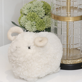 的羊饰品摆设 卧室客厅房间家居摆饰装饰品 创意可爱仿真动物摆件
