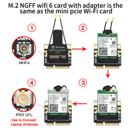 速发M.2 To Mini PCI E Wi Fi Adapter Intel AX210NGW 9260 AX20