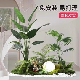 仿真绿植造景盆栽景观假树室内楼梯下角落装饰欧式橱窗植物仿真树