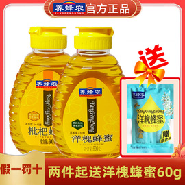 周氏养蜂农野桂蜂蜜枣花枇杷紫云英农家土蜂蜜500克挤压瓶一斤装
