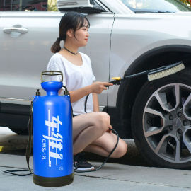 汽车洗车器车载便携式高压自助手动洗车机水家用洗车神器12L日