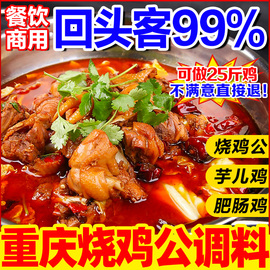 重庆烧鸡公调料商用 红烧肥肠鸡柴火鸡辣子鸡酱料 火锅鸡底料香料