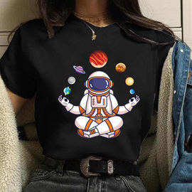 Spaceman T shirt 时尚太空人宇航员印花T恤男女夏季情侣装衣服