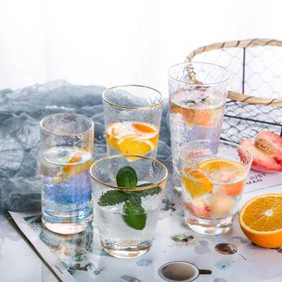 Rainbow Ion Plating Hammer Crystal Glass Glass Cup Cup Beer