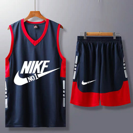 耐克顿篮球服套装，男球衣队服定制比赛训练篮，球衣学生背心定制