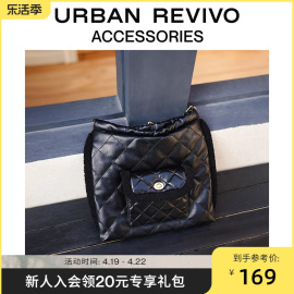 URBAN REVIVO秋冬女士经典小香气质菱格单肩包UAWB30285