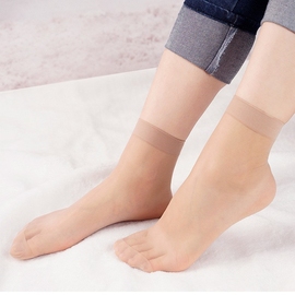 12双永春奇圈防脱丝短袜，女袜夏季薄款透明短丝袜对对袜脚尖加固