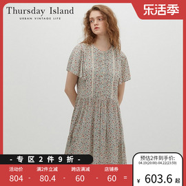 Thursday Island星期四岛屿23小碎花连衣裙T234MOP261W商场同款