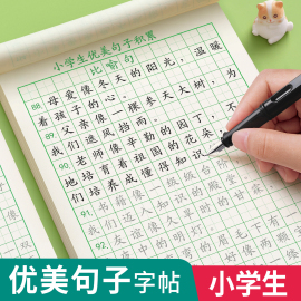 优美句子积累字帖大全小学生专用练字帖每日一练好词好句好段正楷写字三四五六年级语文钢笔楷书练习硬笔书法练字本上册练字贴摘抄