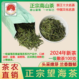 一级望海茶2024年明前新茶，100克散装宁波宁海特产高山云雾绿茶