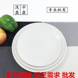 家用盘子牛排盘平盘圆盘菜盘浅盘10英寸陶瓷餐具创意纯白点心西餐