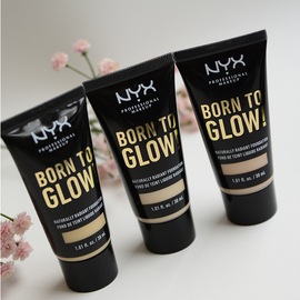 NYX Born To Glow!天生闪耀自然光泽/光彩提亮持久遮瑕粉底液