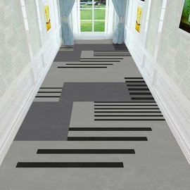 现代简约酒店宾馆走廊地毯可裁剪玄关入户门垫客厅茶几定制楼梯毯