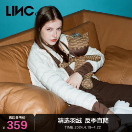 LINCCHIC金羽杰羽绒服女炫彩立领短款轻薄羽绒服女夹克Y22801355