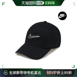 韩国直邮Nike 帽子 NIKE 男式女式高尔夫球帽 球帽 黑色高尔夫服