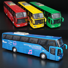 5开门合金双层巴士模型，真旅游大客车公车客车儿童玩具车