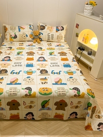 卡通动漫单件纯棉床单儿童房全棉斜纹被单学生宿舍床上用品1.5m床