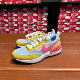 nike waffle耐克儿童中童女童春夏网面透气华夫运动鞋 DC0480