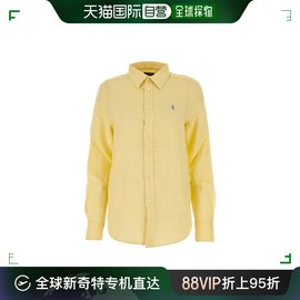 香港直邮Polo Ralph Lauren Polo 拉夫 劳伦 女士 黄色亚麻衬衫 2