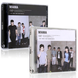 正版exo-m+exo-k专辑mama中文版+韩文版(韩文版，)+2cd+精美写真+小卡