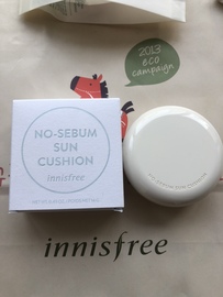 韩国innisfree(悦诗风吟)no-sebum控油亮白气垫(白气垫)防晒霜spf50