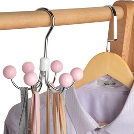 多功能六爪可旋转吊带，收纳衣架创意圆球，衣柜专用挂钩家用防滑挂衣