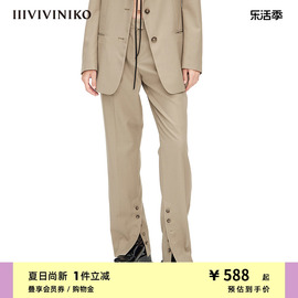 IIIVIVINIKO设计师品牌秋冬羊毛西装长裤子女M212806150A