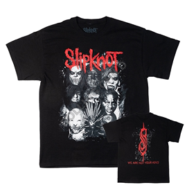 正版Slipknot-r活结乐队美式复古vintage重金属摇滚短袖T恤现行版