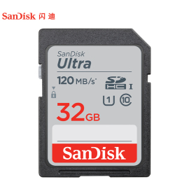 SanDisk/闪迪32g相机内存卡class10高速SD卡SDHC相机卡32g 至512g