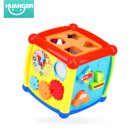 婴儿宝宝形状配对智力六面盒 儿童益智积木玩具1-2-3-4周岁男女孩