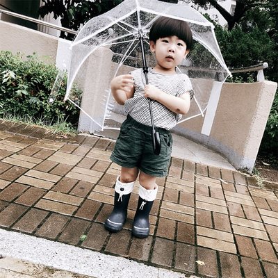 厂儿童雨伞透明女折叠小孩安全幼儿园卡通迷你小雨具雨衣宝宝甜库