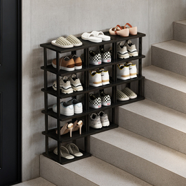 楼梯鞋架阶梯式多层20公分窄鞋柜门外楼道，简易组合鞋子置物架家用