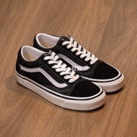 VANS Old Skool黑白经典安纳海姆男女情侣休闲板鞋VN0A38G2PXC