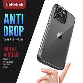 x-doria道瑞Defense抗摔透明壳适用iphone15promax手机壳15临虹军规4M防摔金属透明壳苹果15pro全包保护套潮