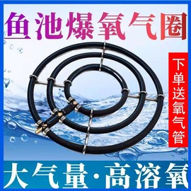 鱼池纳米增氧管曝气管鱼缸自沉氧气条不锈钢气泡盘瀑布式爆气条