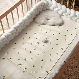 新生隔尿垫婴儿小床单，宝宝大尺寸防水姨妈，垫可洗纯棉纱布月经期床