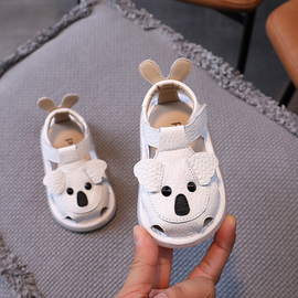 夏季防滑宝宝凉鞋学步鞋软底，0-1一3岁透气小童女婴儿鞋子男童