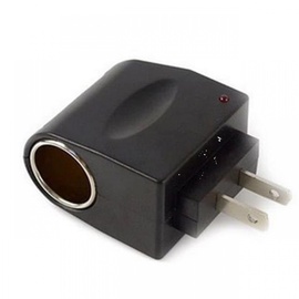 家用汽车点烟器插头220v转12v500ma(6w)车载充电器，转换插头。