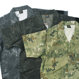 蛇纹迷彩军事作训战术工装，衬衫多色防撕裂纹，宽松短袖衬衣潮103