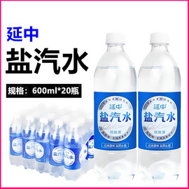 上海延中盐汽水600ml*20瓶整箱，低热量汽水防暑降温咸汽水延中饮料