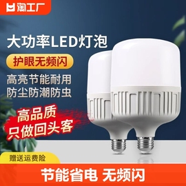 灯泡led家用超亮e27螺口，球泡灯照明灯节能灯，室内无频闪白光护眼