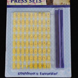 1set biscuits for the cake mould stamp letters english seal